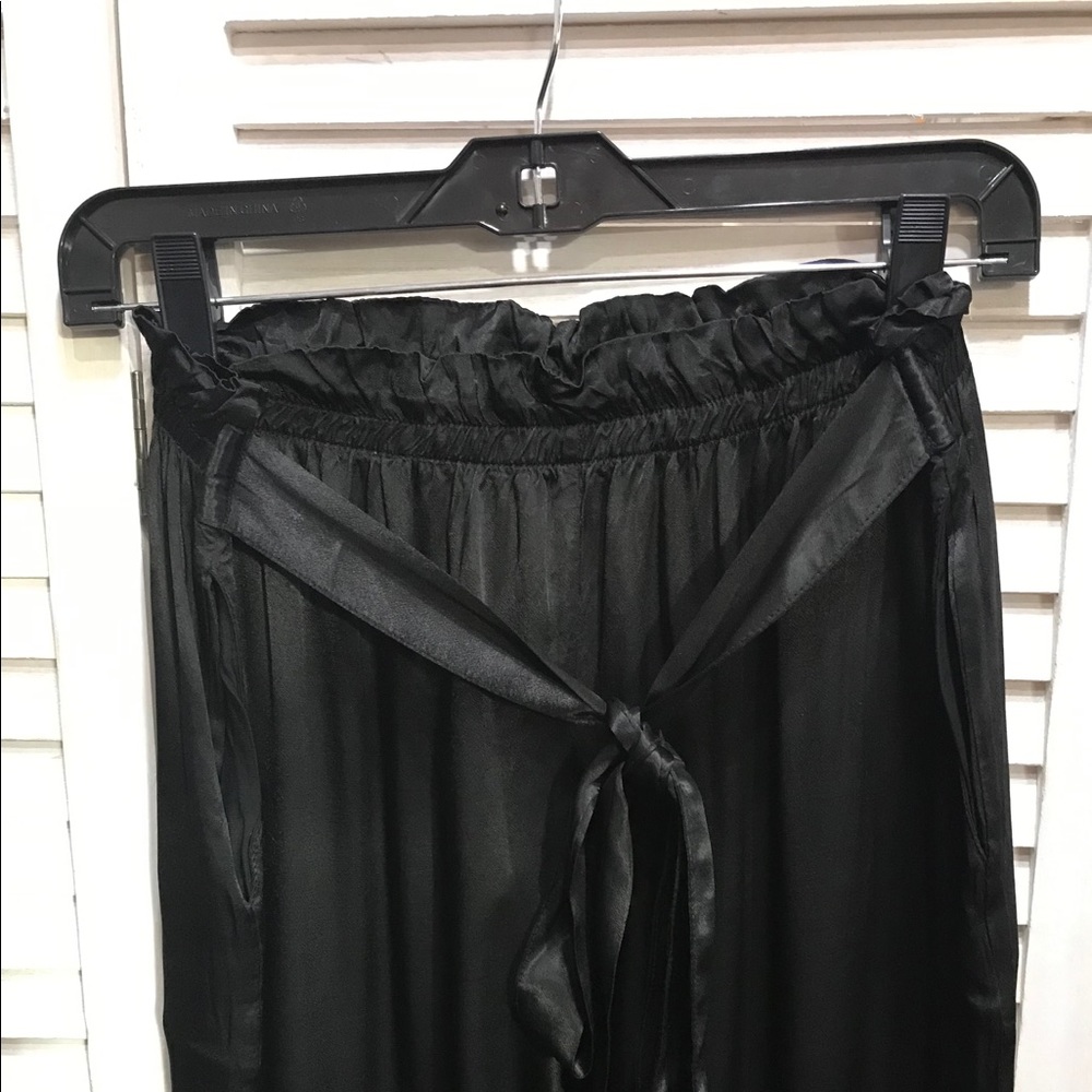 Scandal Black Satin Pants